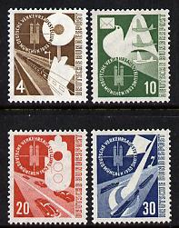 Germany - West 1953 Transport Exhibition set of 4 mounted mint, SG 1093-96