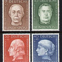 Germany - West 1954 Humanitarian Relief Fund set of 4 mounted mint, SG 1126-29