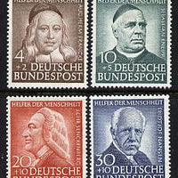 Germany - West 1953 Humanitarian Relief Fund set of 4 mounted mint, SG 1099-1102