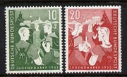 Germany - West 1952 Youth Hostels Fund set of 2 mounted mint, SG 1080-81