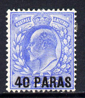 British Levant 1902-05 40pa on KE7 2.5d ultramarine mounted mint SG 8