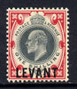 British Levant 1905-12 LEVANT opt on KE7 1s green & carmine mounted mint SG L10