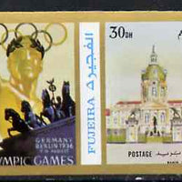 Fujeira 1972 Charlottenbourg Palace 30 Dh imperf with label from Olympics Games - People & Places set of 20 unmounted mint, Mi 1049B