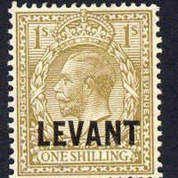 British Levant 1921 LEVANT opt on KG5 1s bistre-brown mounted mint SG L23