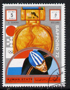 Ajman 1972 Sapporo Winter Olympic Gold Medallists - Netherlands Schenk Speed Skating (1500m) 5r cto used Michel 1654