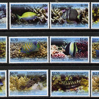 Cook Islands - Penrhyn 2013 Tropical Fish of the Pacific definitive perf set of 12 unmounted mint