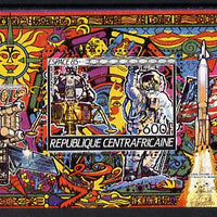 Central African Republic 1985 Space Research perf m/sheet (Apollo 11) unmounted mint SG MS 1151