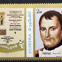 Fujeira 1972 Napoleon 2 Dh perf se-tenant with label from Olympics Games - People & Places set of 20 unmounted mint Mi 1041A
