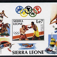 Sierra Leone 1984 Los Angeles Olympics perf m/sheet (Boxing) unmounted mint, SG MS 791