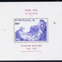 Rwanda 1976 Christmas perf m/sheet unmounted mint, SG MS 792