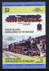 St Vincent - Union Island $2 Locomotive class 01 (4-6-2) se-tenant proof pair as issued but imperforate unmounted mint