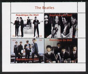 Mali 2014 The Beatles #1 perf sheetlet containing 4 values unmounted mint. Note this item is privately produced and is offered purely on its thematic appeal