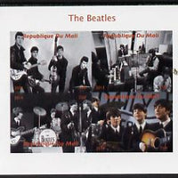 Mali 2014 The Beatles #2 imperf sheetlet containing 4 values unmounted mint. Note this item is privately produced and is offered purely on its thematic appeal, it has no postal validity