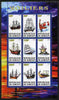 Djibouti 2010 Sailing Ships perf sheetlet containing 9 values unmounted mint