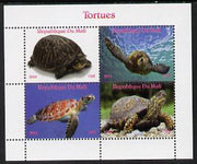 Mali 2014 Turtles perf sheetlet containing 4 values unmounted mint. Note this item is privately produced and is offered purely on its thematic appeal