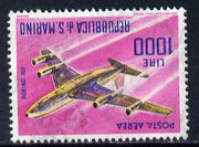 San Marino 1963-65 Boeing 707 1,000L unmounted mint SG 742