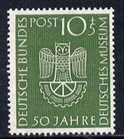 Germany - West 1953 50th Anniversary of Science Museum 10pf + 5pf unmounted mint SG 1089