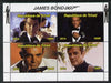 Chad 2014 James Bond perf sheetlet containing 4 values unmounted mint. Note this item is privately produced and is offered purely on its thematic appeal. .