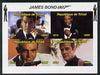 Chad 2014 James Bond imperf sheetlet containing 4 values unmounted mint. Note this item is privately produced and is offered purely on its thematic appeal. .
