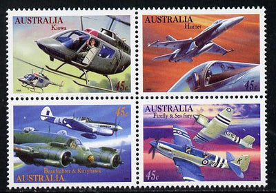 Australia 1996 Military Aviation set of 4 unmounted mint SG 1578a