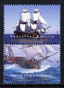 Australia 1995 Completion of Endeavour Replica set of 2 unmounted mint SG 1510a