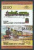 St Vincent - Bequia 1984 Locomotives #2 (Leaders of the World) $2.50 (4-4-0 Earl of Berkeley) imperf se-tenant pair unmounted mint*