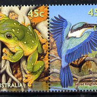 Australia 1999 Frog & Kingfisher se-tenant pair unmounted mint SG 1907a