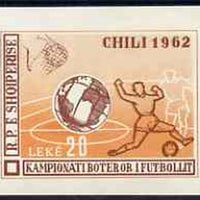 Albania 1962 World Cup Football Championships imperf m/sheet unmounted mint, Mi BL 12
