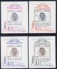 Congo 1966 Kennedy Commemoration - 2nd issue set of 4 individual sheetlets (2 perf & 2 imperf)unmounted mint as SG MS 630