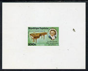 Togo 1977 150th Death Anniversary of Beethoven 100f individual imperf deluxe sheet unmounted mint as SG 1197