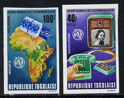 Togo 1972 World Telecommunications Day set of 2 imperf from limited printing unmounted mint as SG 884-5