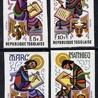 Togo 1978 The Evangelists set of 4 imperf from limited printing unmounted mint as SG 1271-4
