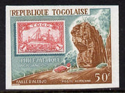 Togo 1969 Philexafrique Stamp Exhibition 2nd series 50f imperf from limited printing unmounted mint as SG 635