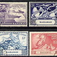 Bahamas 1949 KG6 75th Anniversary of Universal Postal Union set of 4 cds used, SG 196-9