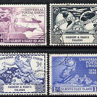 Gilbert & Ellice Islands 1949 KG6 75th Anniversary of Universal Postal Union set of 4 cds used SG59-62