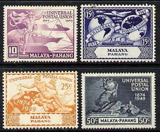 Malaya - Pahang 1949 KG6 75th Anniversary of Universal Postal Union set of 4 unmounted mint, SG 49-52