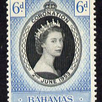 Bahamas 1953 Coronation 6d unmounted mint SG 200