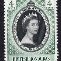 British Honduras 1953 Coronation 4c unmounted mint SG 178