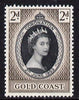 Gold Coast 1953 Coronation 2d unmounted mint SG 165