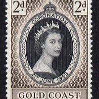 Gold Coast 1953 Coronation 2d unmounted mint SG 165