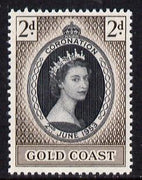 Gold Coast 1953 Coronation 2d unmounted mint SG 165
