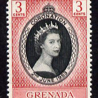 Grenada 1953 Coronation 3c unmounted mint SG 191