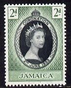 Jamaica 1953 Coronation 2d unmounted mint SG 153