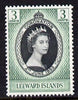 Leeward Islands 1953 Coronation 3c unmounted mint SG 125