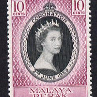 Malaya - Perak 1953 Coronation 10c unmounted mint SG 149