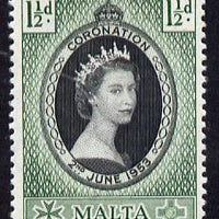 Malta 1953 Coronation 1.5d unmounted mint SG 261