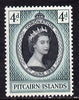 Pitcairn Islands 1953 Coronation 4d unmounted mint SG 17