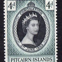 Pitcairn Islands 1953 Coronation 4d unmounted mint SG 17
