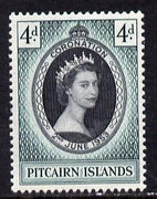 Pitcairn Islands 1953 Coronation 4d unmounted mint SG 17