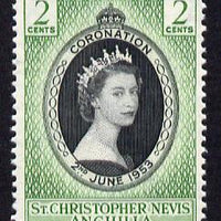 St Kitts-Nevis 1953 Coronation 2c unmounted mint SG 106